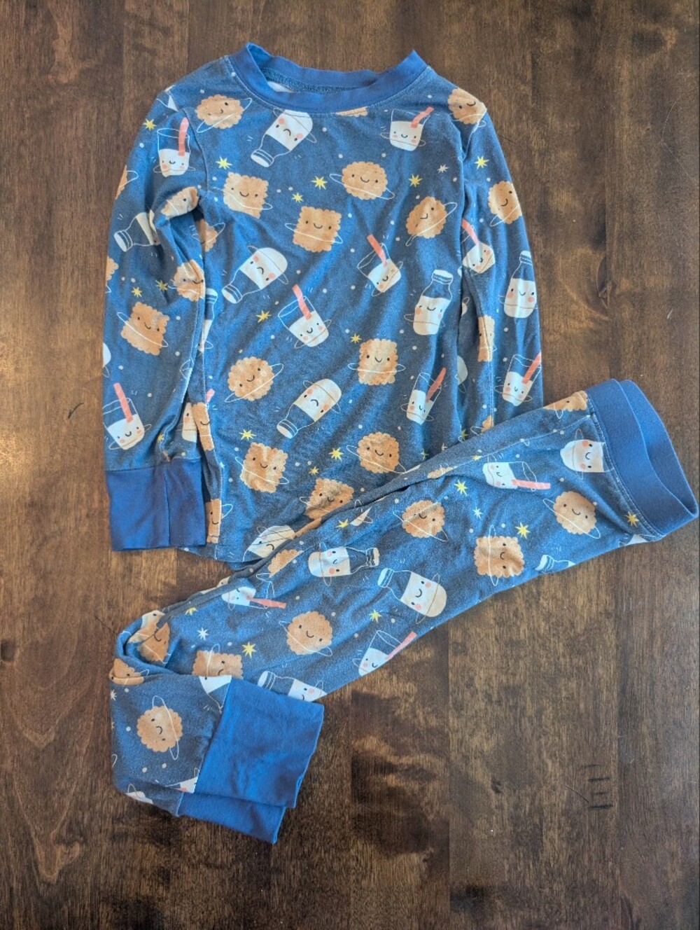 Bamboo Pj Milk & Cookie Print/ 3T